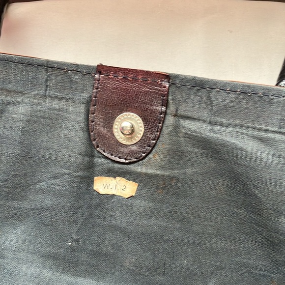 Vintage Tooled Leather Zebras Burgundy Red & Black Tote - Picture 4 of 5